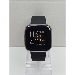 Fitbit Versa 2 Smartwatch Gray 40mm Alexa WR50M Always On Display No Charger